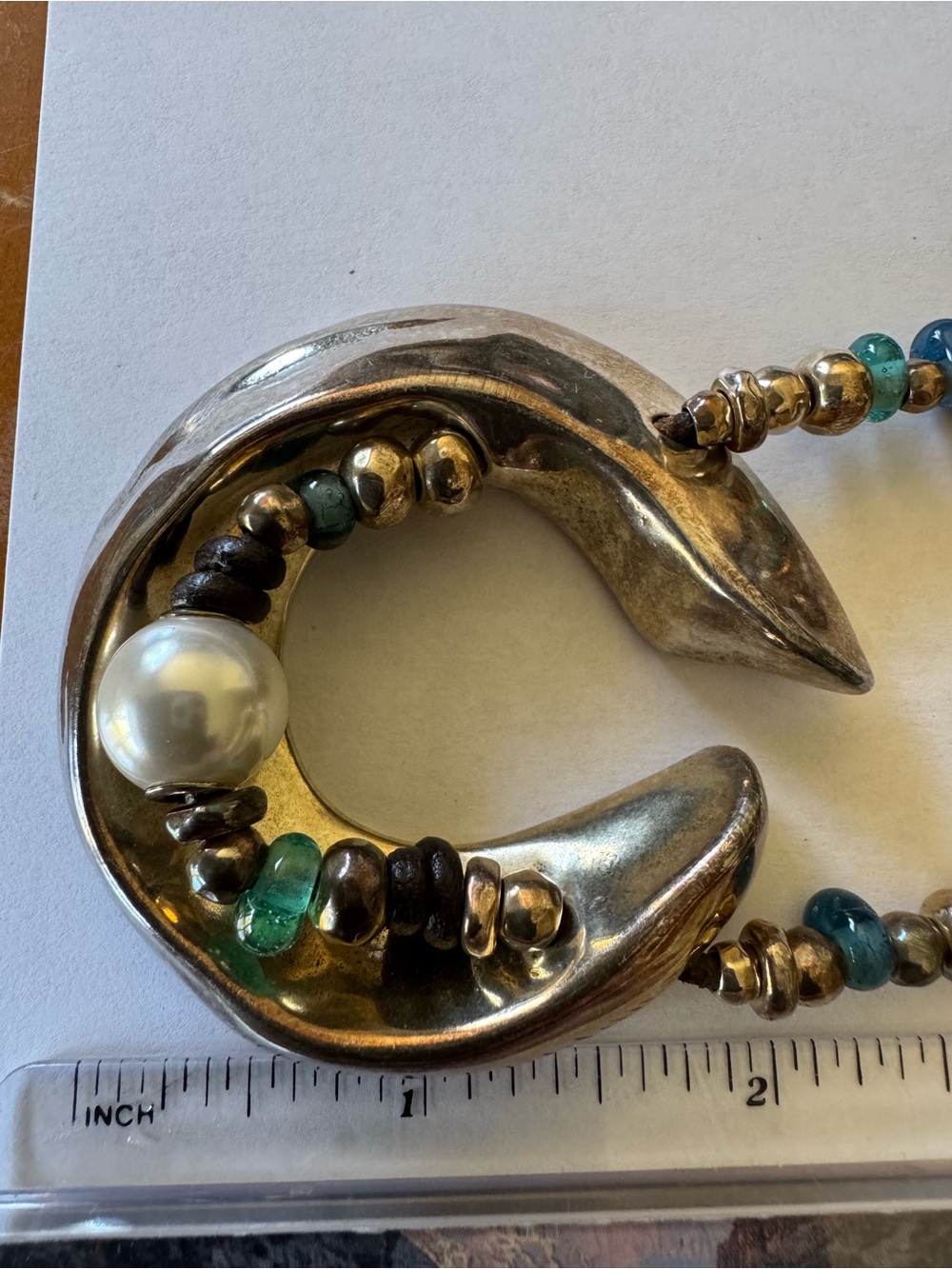 UNO de 50 Silver necklace with Turquoise and silver colour Beads